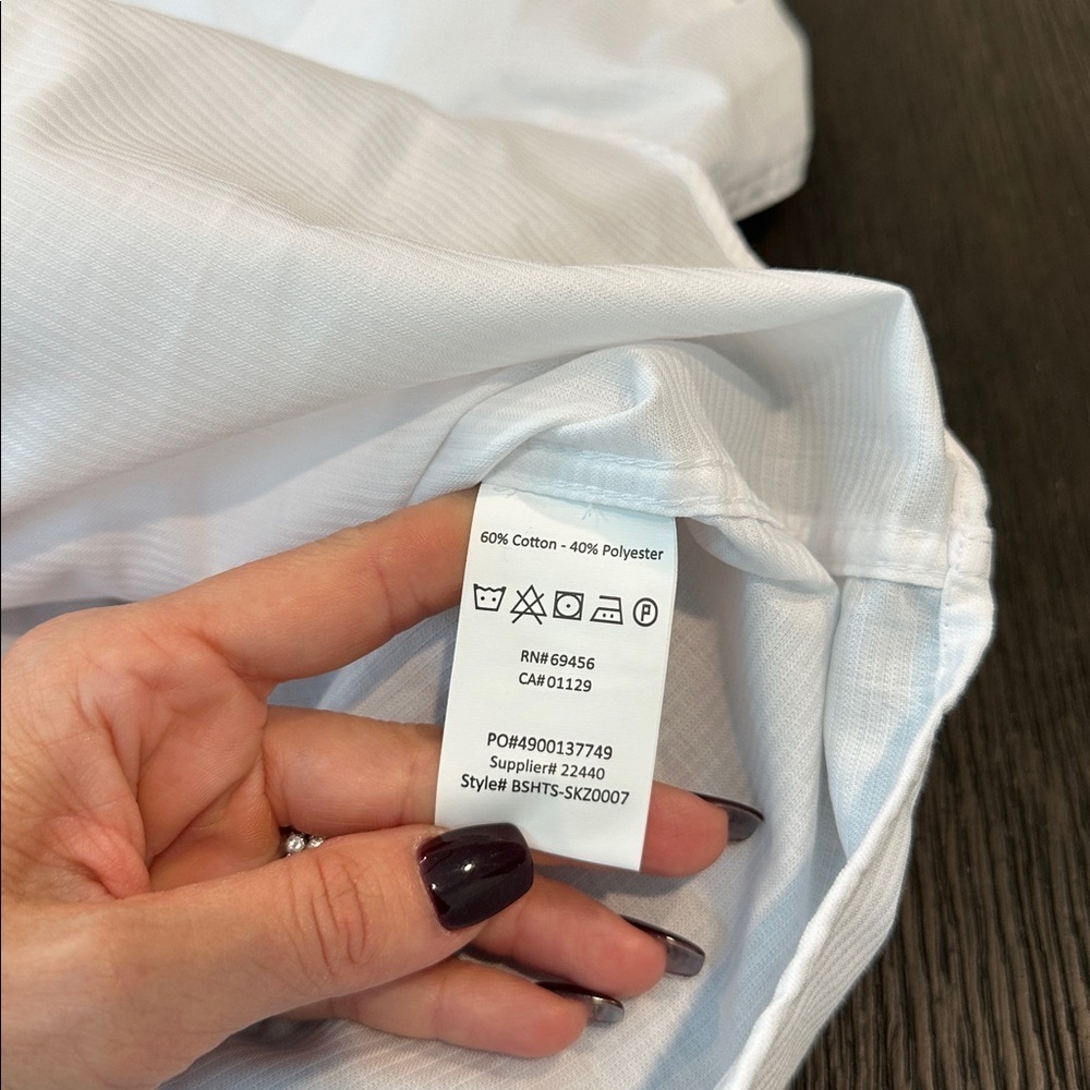Tallia white Casual Button Down Shirt - Picture 5 of 5